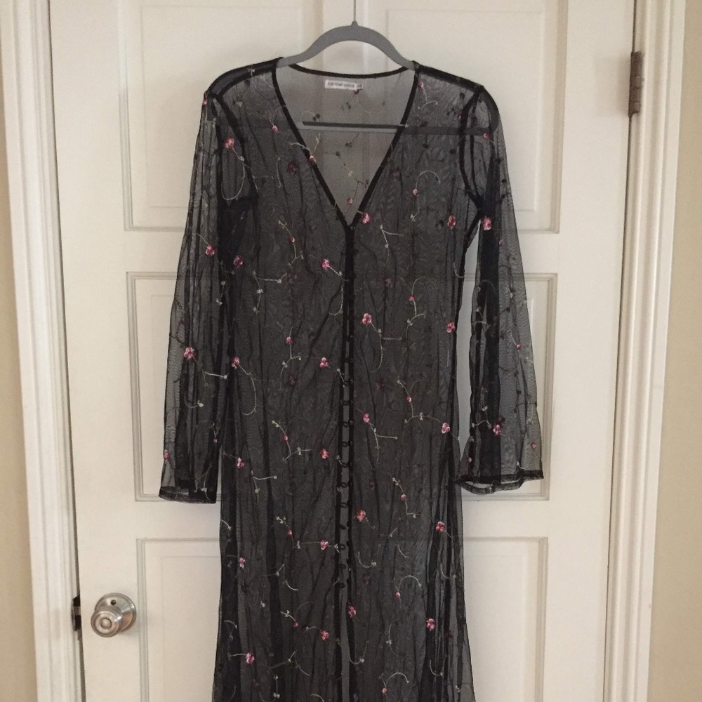 Toby Heart Ginger Blossom Sheer Duster XS